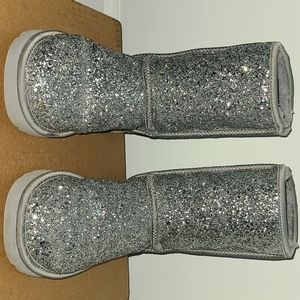 Silver Glitter Ugg Boots